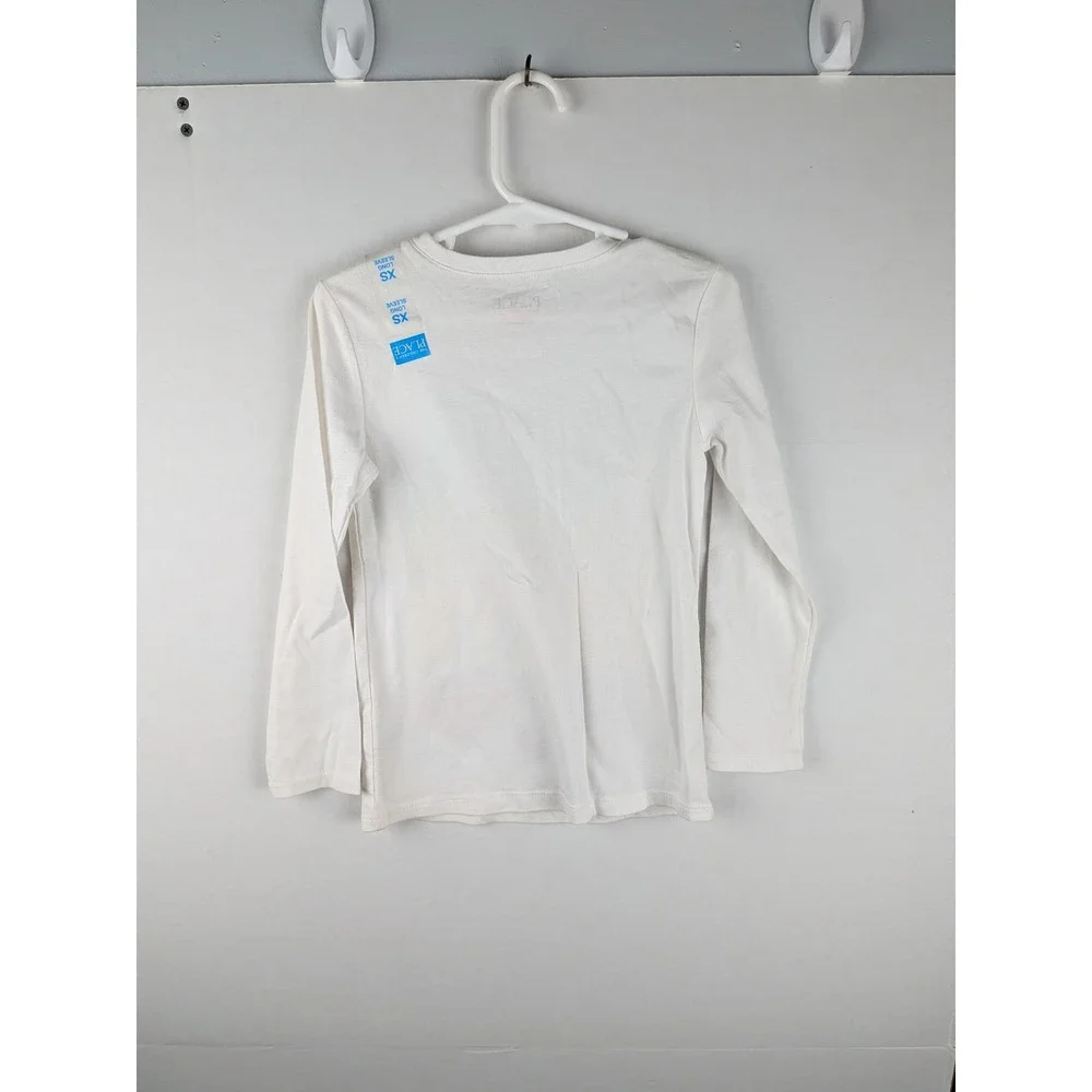 The Childrens Place Kids XS White Paris London‎ Tokyo NYC Long Sleeve Shirt NWT